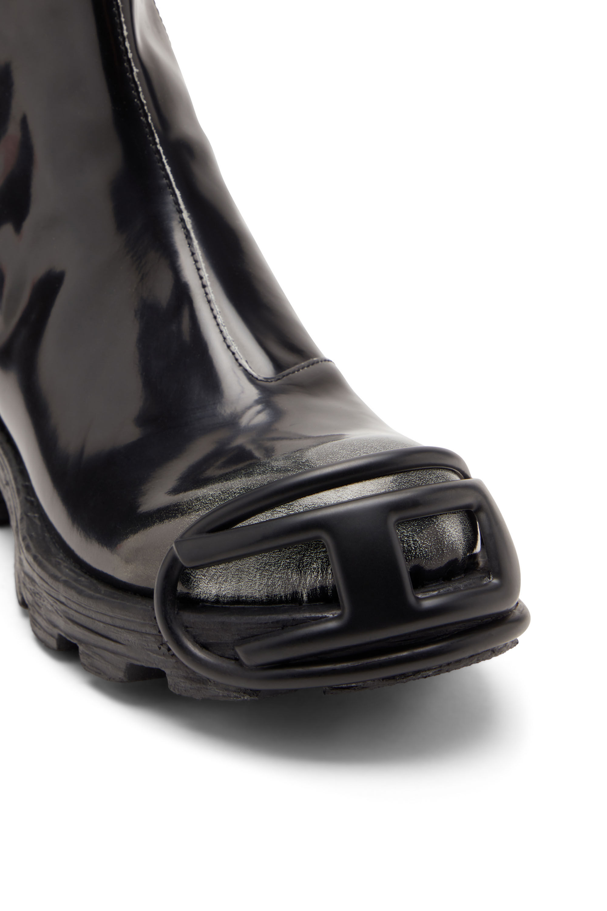 Diesel - D-HAMMER BT ZIP D, Man's D-Hammer - Leather boots with zipper in Black - 4
