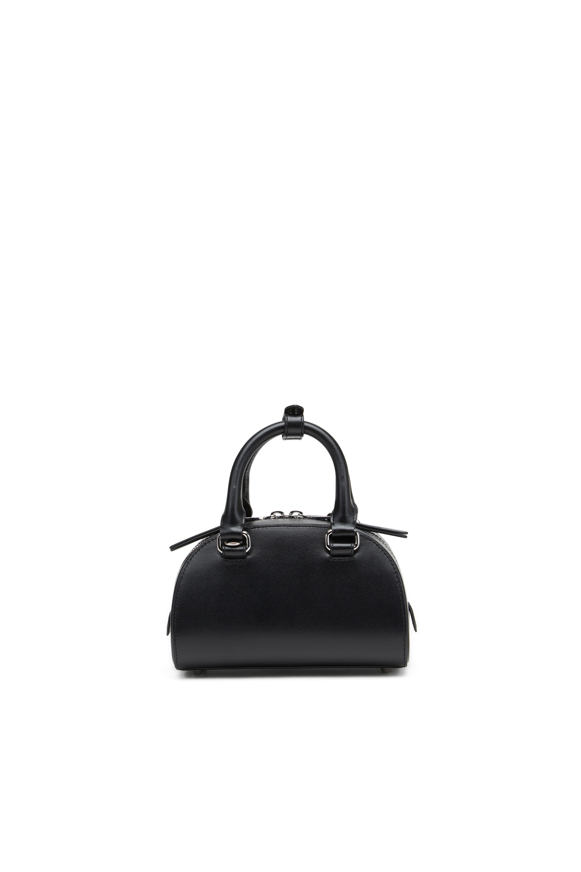 Diesel - 1DR DOME CROSSBODY, Woman's 1DR Dome-Leather mini bowling bag in Black - 3