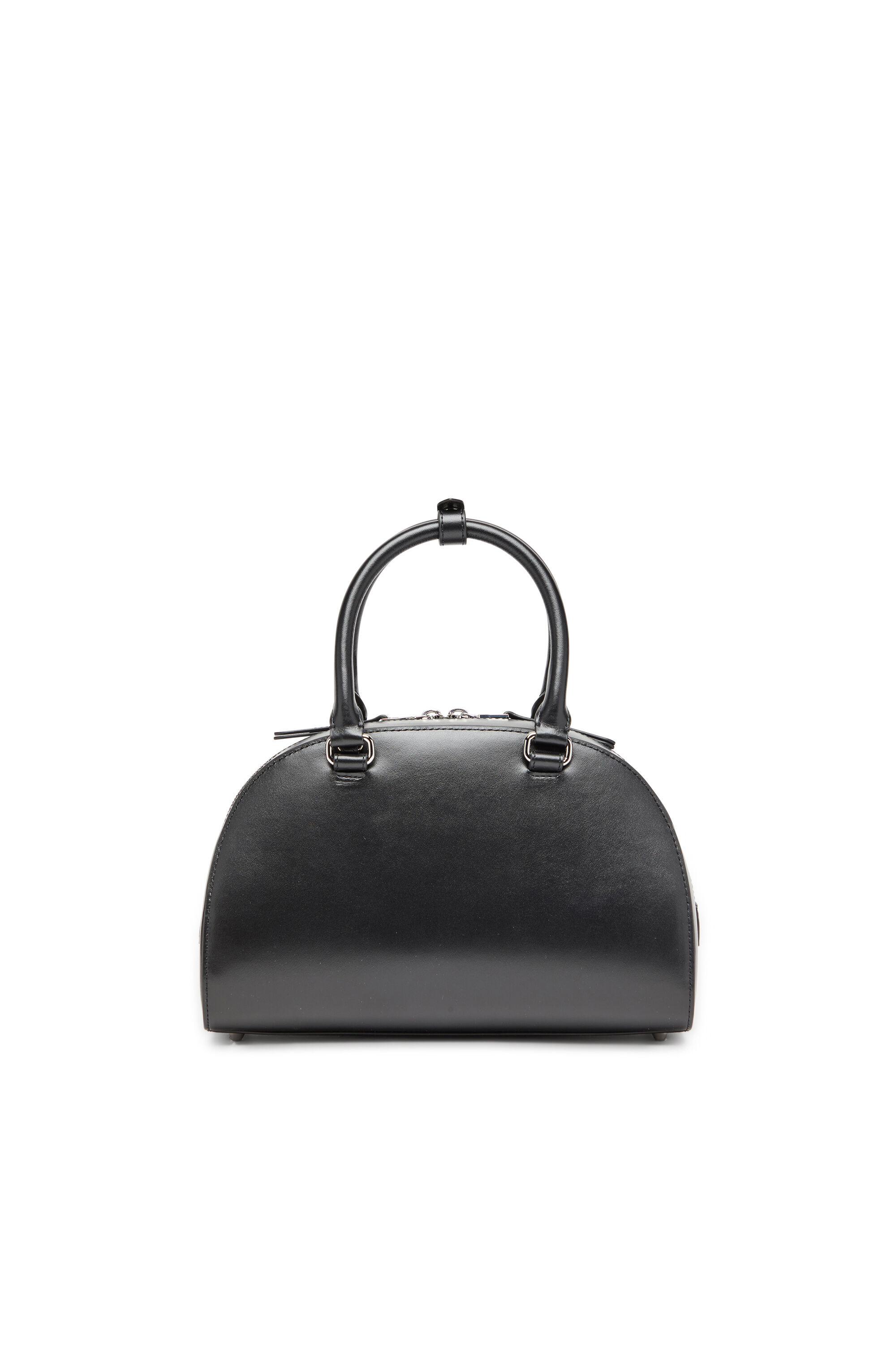 Diesel - 1DR DOME TOP HANDLE, Woman's 1DR Dome-Leather bowling bag in Black - 3