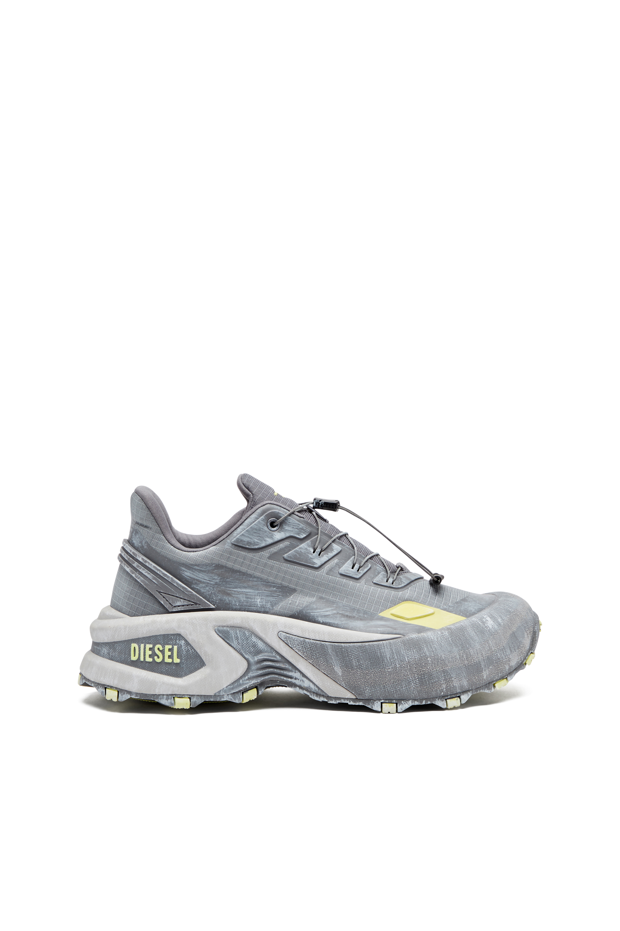 Diesel - D-CAGE RUNNER, Man's D-Cage Runner-Sneaker in Grey/Yellow - 2