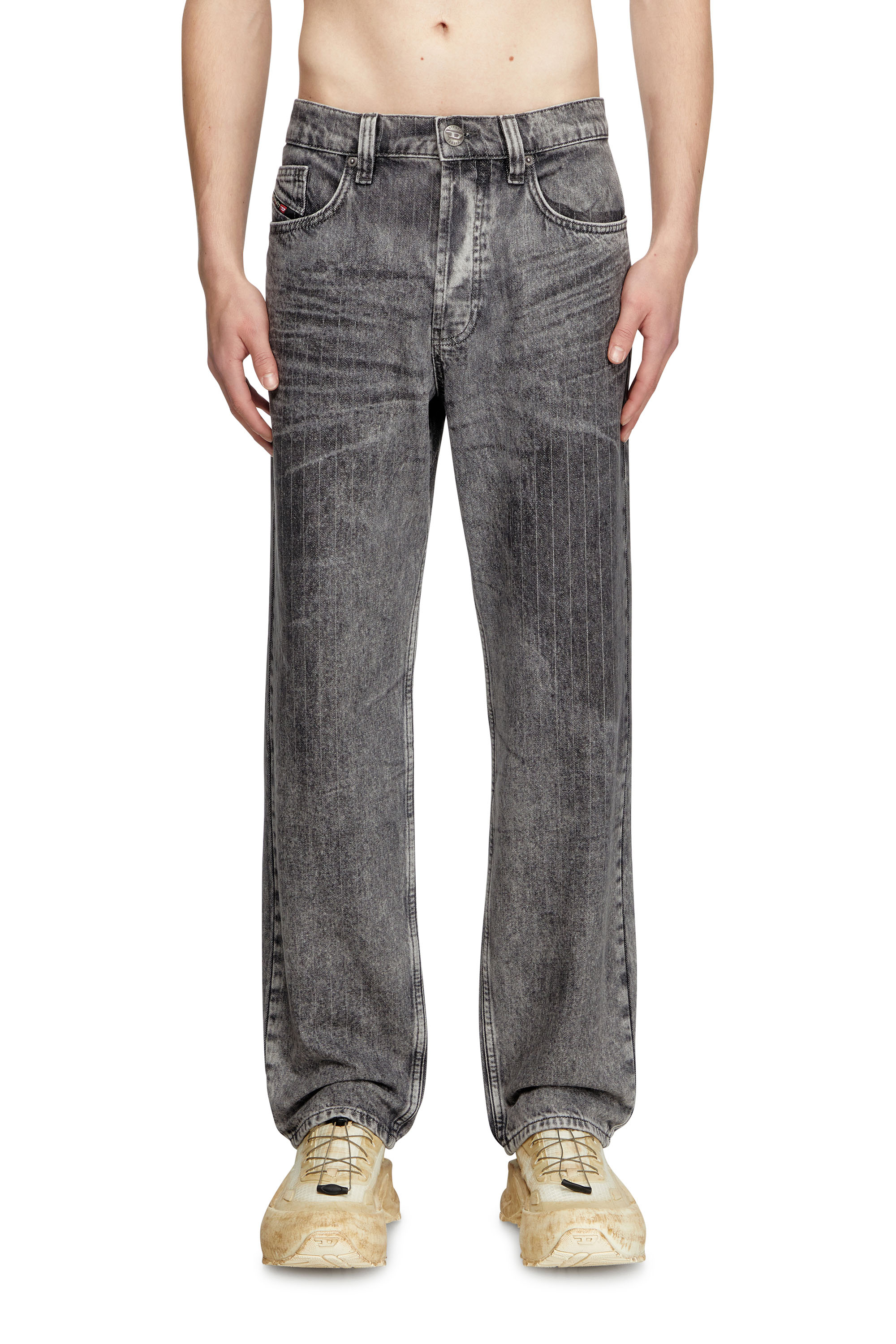 Diesel - Man's Regular Jeans 2024 D-Macs 0ABCU, Light Grey - 1