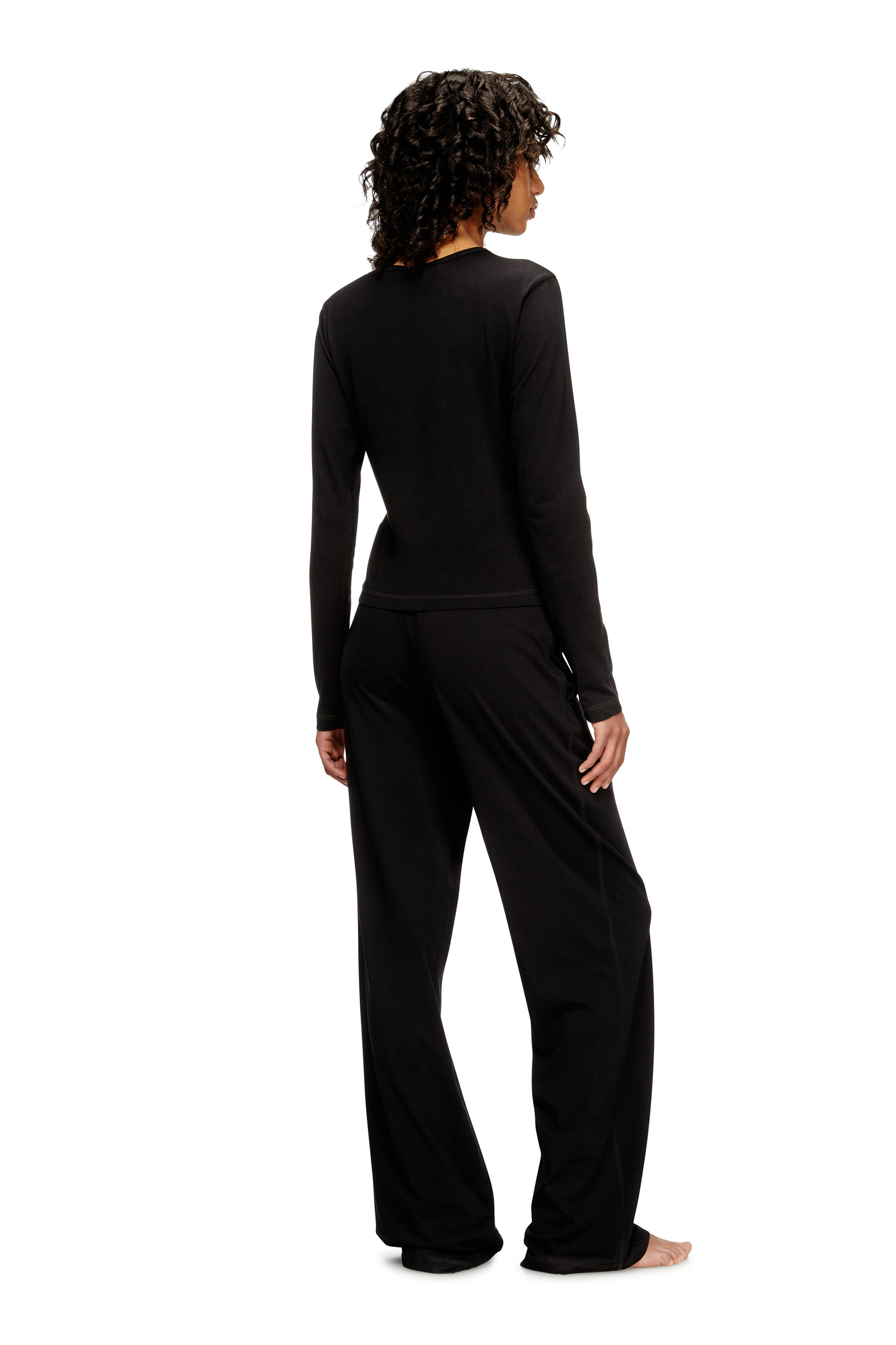 Diesel - SET-GILDA-D-CORE, Woman's Stretch cotton pyjamas in Black - 3