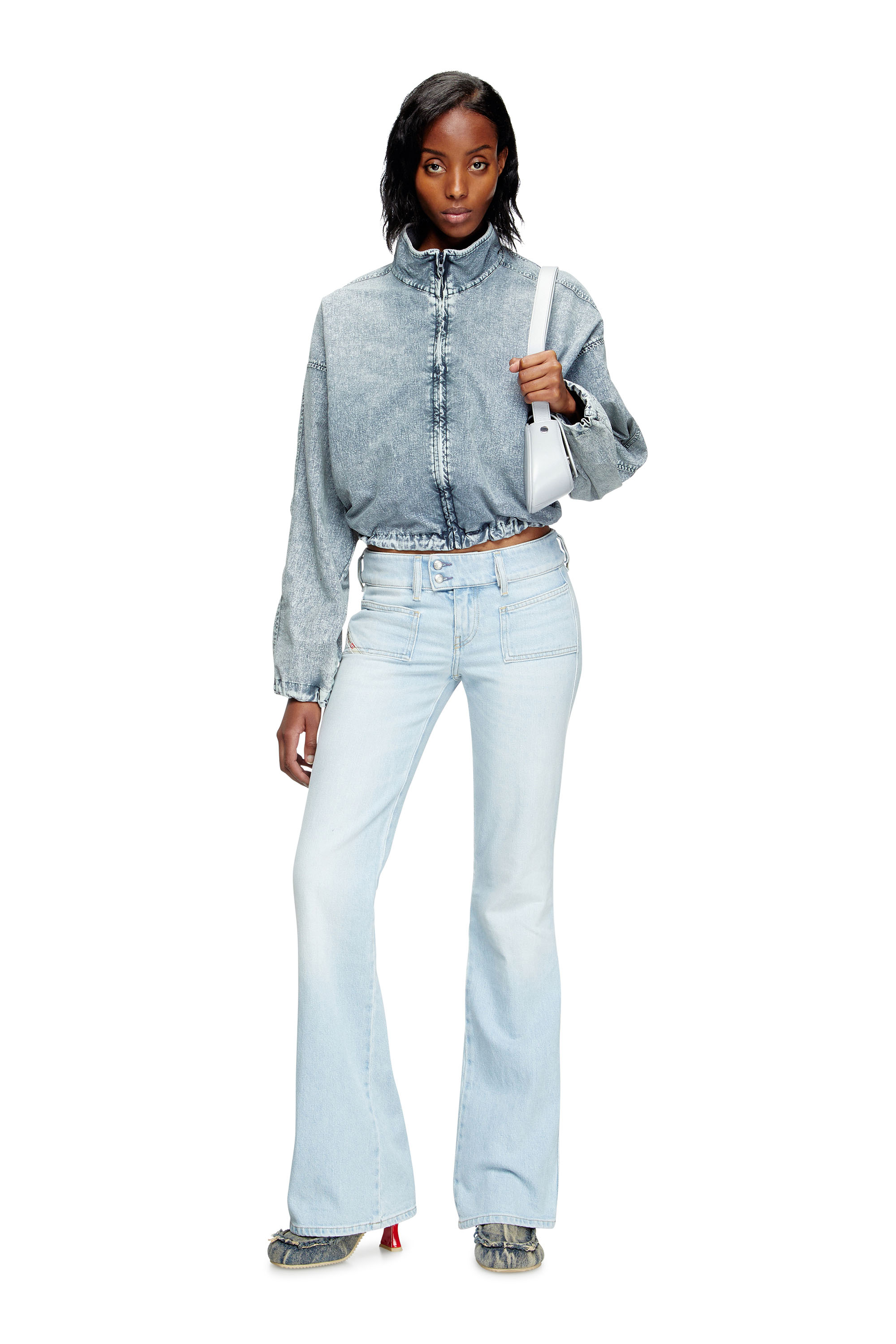 Diesel - Woman's Bootcut Jeans D-Hush 09M11, Light Blue - 2