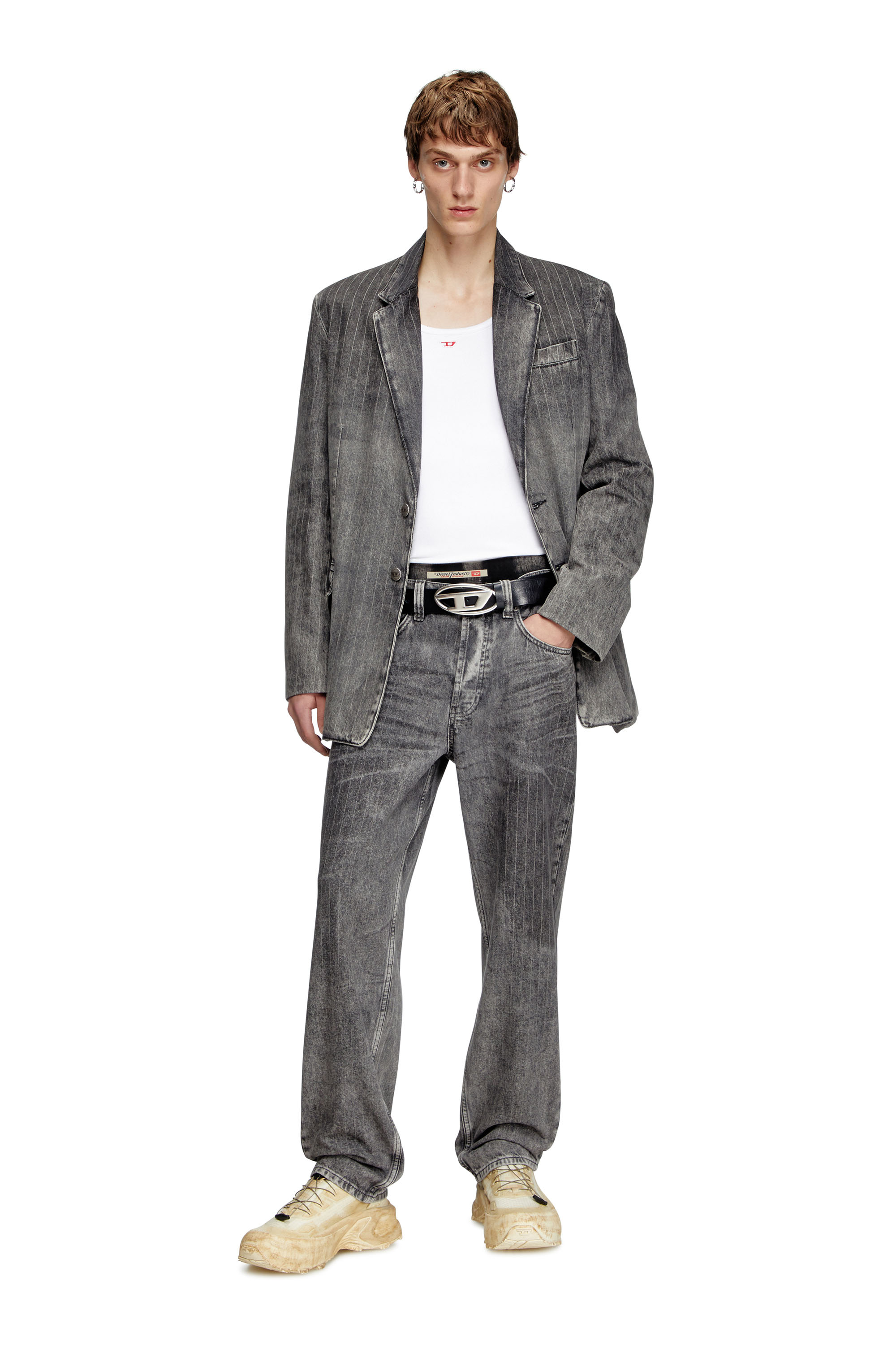 Diesel - Man's Regular Jeans 2024 D-Macs 0ABCU, Light Grey - 2