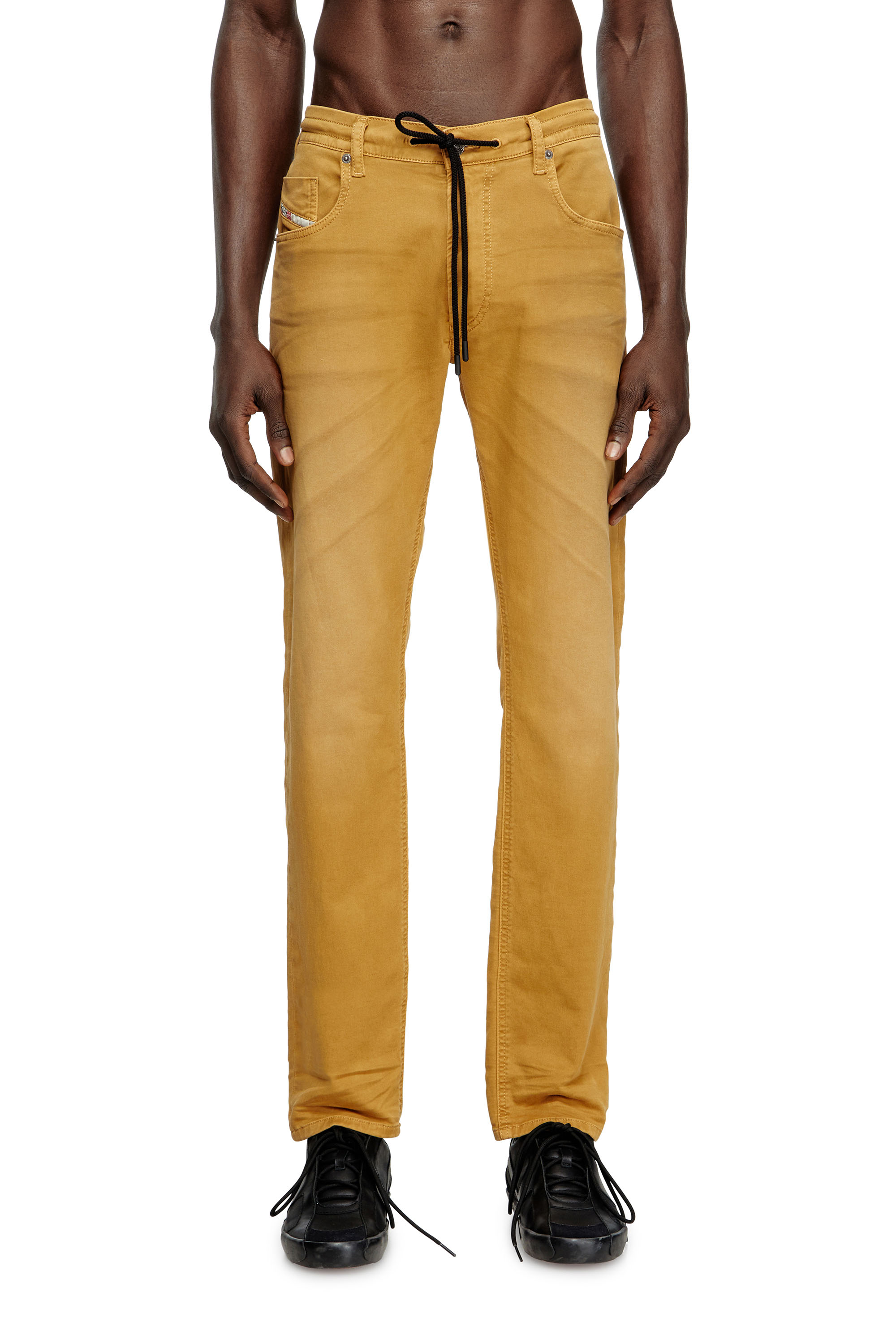 Diesel - Man's Regular 2030 D-Krooley Joggjeans® 0670M, Light Brown - 1