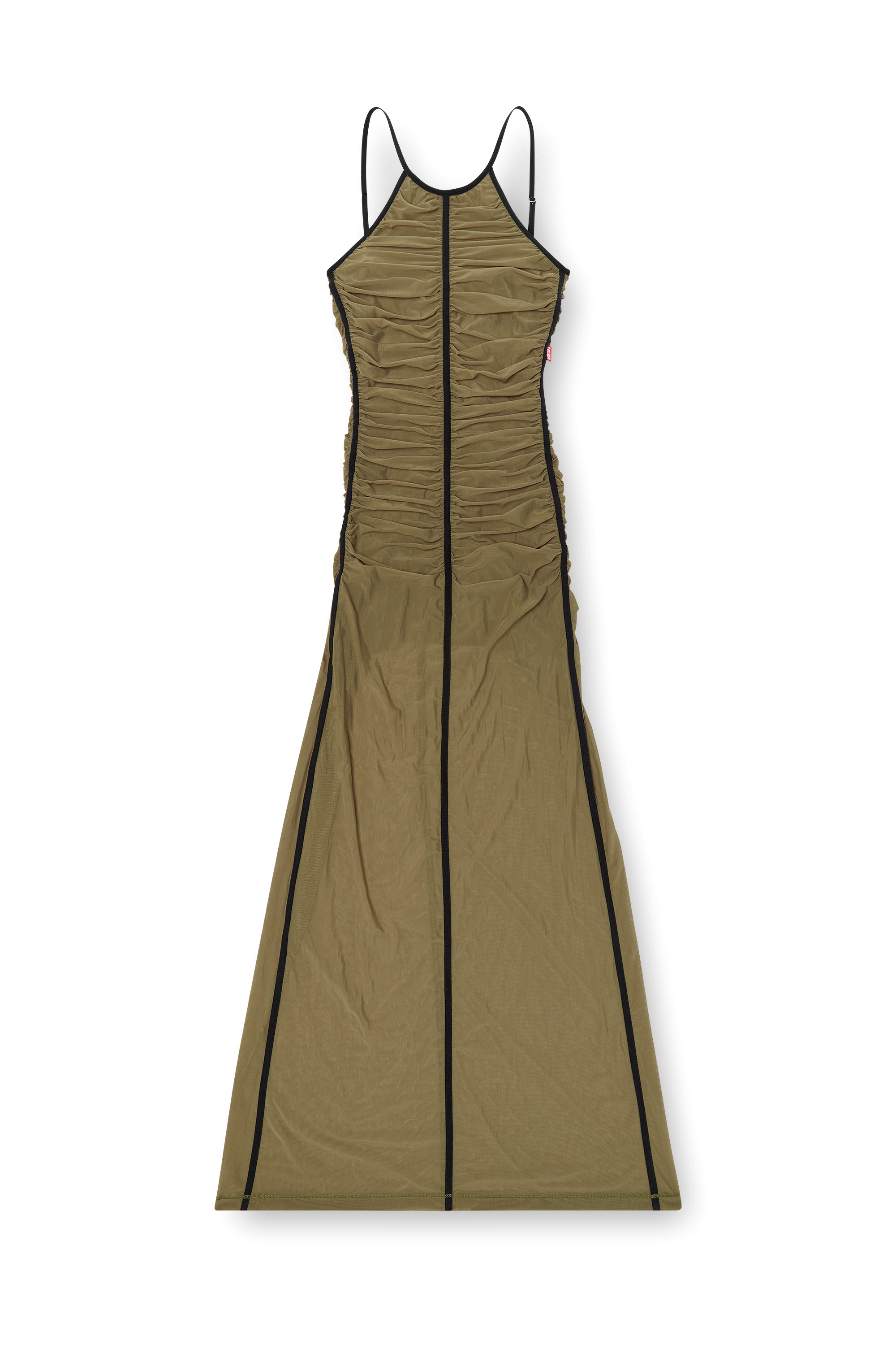 Diesel - D-AMAMI, Woman's Maxi dress with spaghetti straps in Green - 2