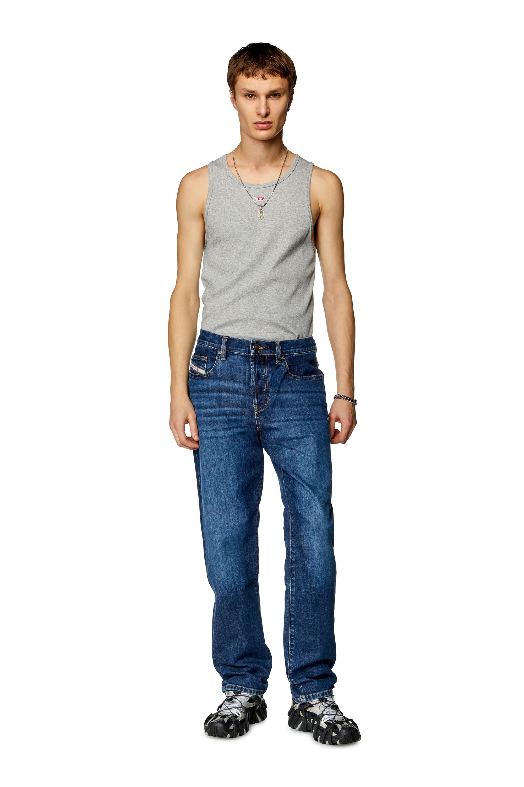 Diesel - Man's Regular Jeans 2020 D-Viker 0PFAZ, Dark Blue - 2