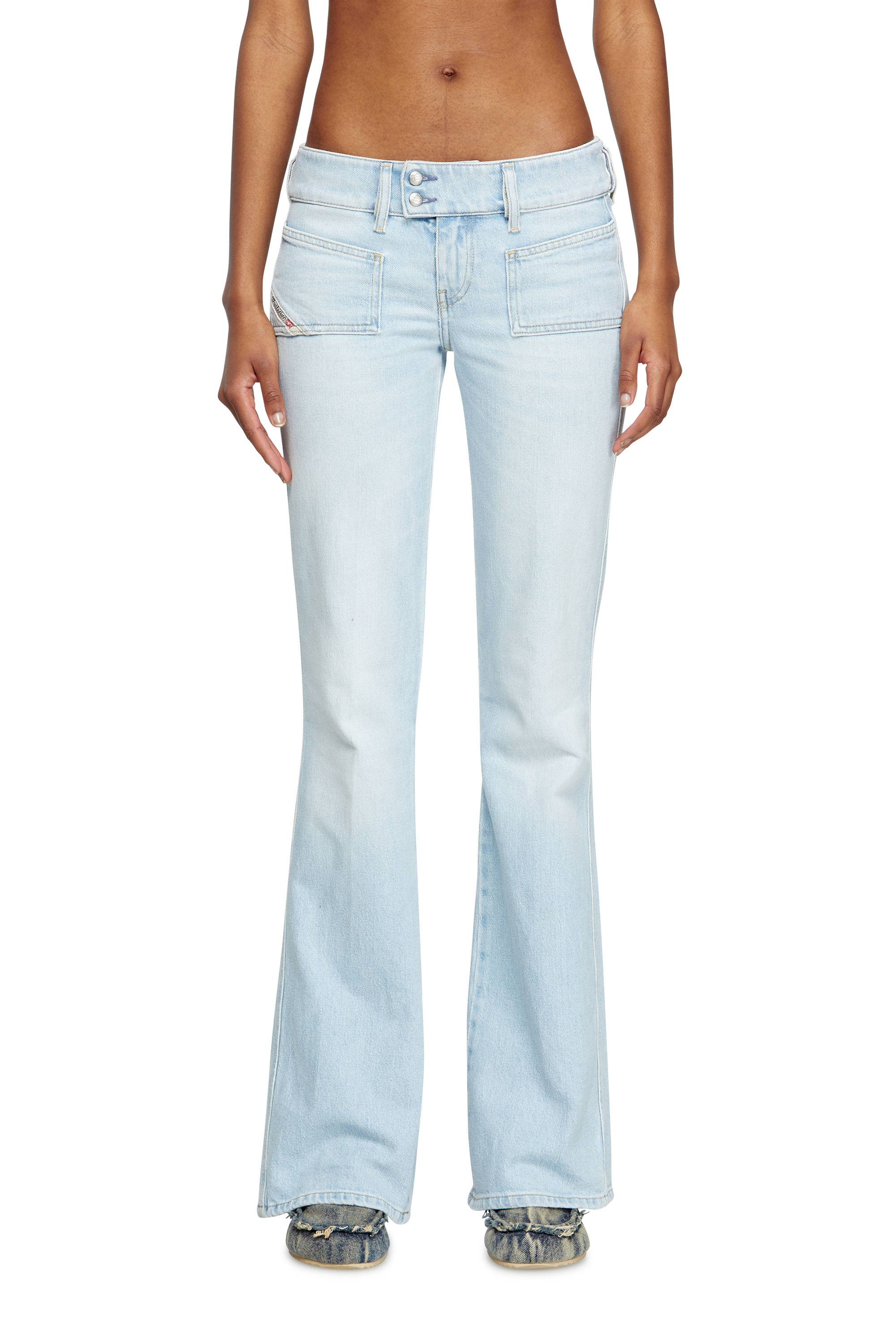 Diesel - Woman's Bootcut Jeans D-Hush 09M11, Light Blue - 1